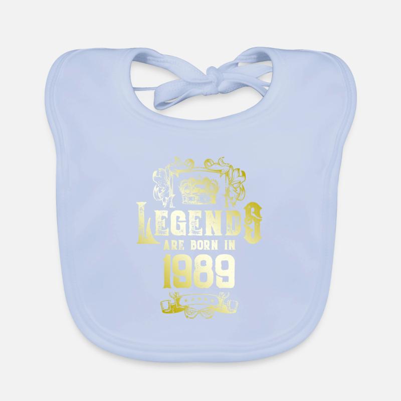 1989 Legends Birthday Organic Baby Bibs