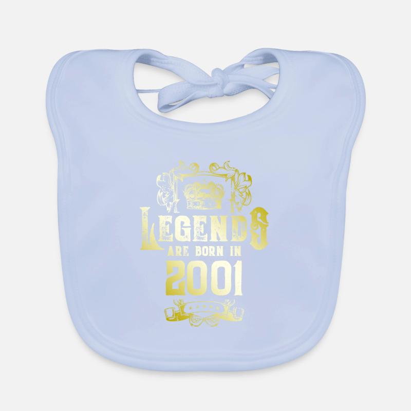 2001 Legends Birthday Organic Baby Bibs