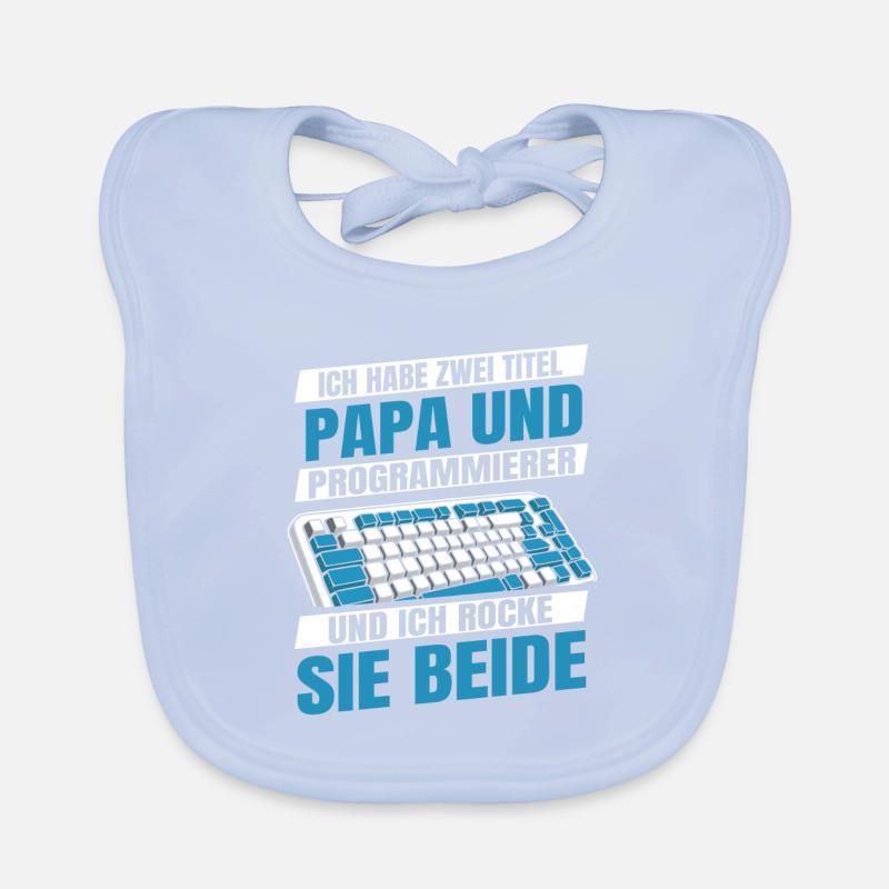 Développeur, codeur, programmeur, père Bavoir bio Bébé