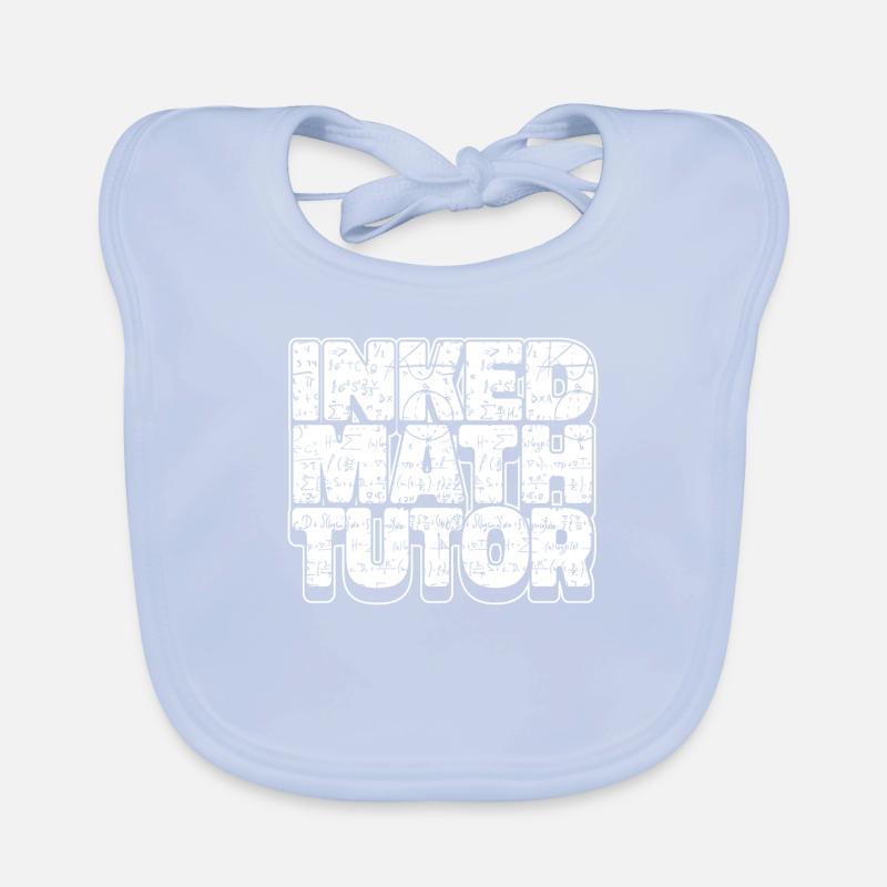 Mathelehrer Mathe Lehrer Eingefärbt Baby Bio-Lätzchen