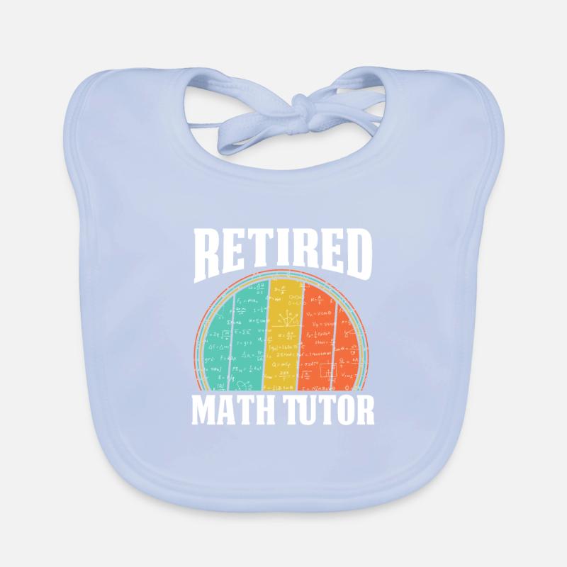 Math Teacher Math Retired Teacher Organic Baby Bibs
