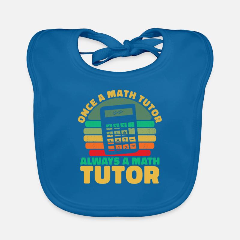 Math Teacher Math Teacher Calculator Organic Baby Bibs