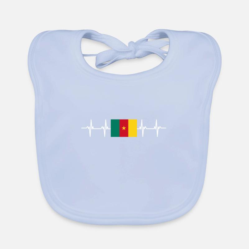 Drapeau africain - Cameroun Bavoir bio Bébé