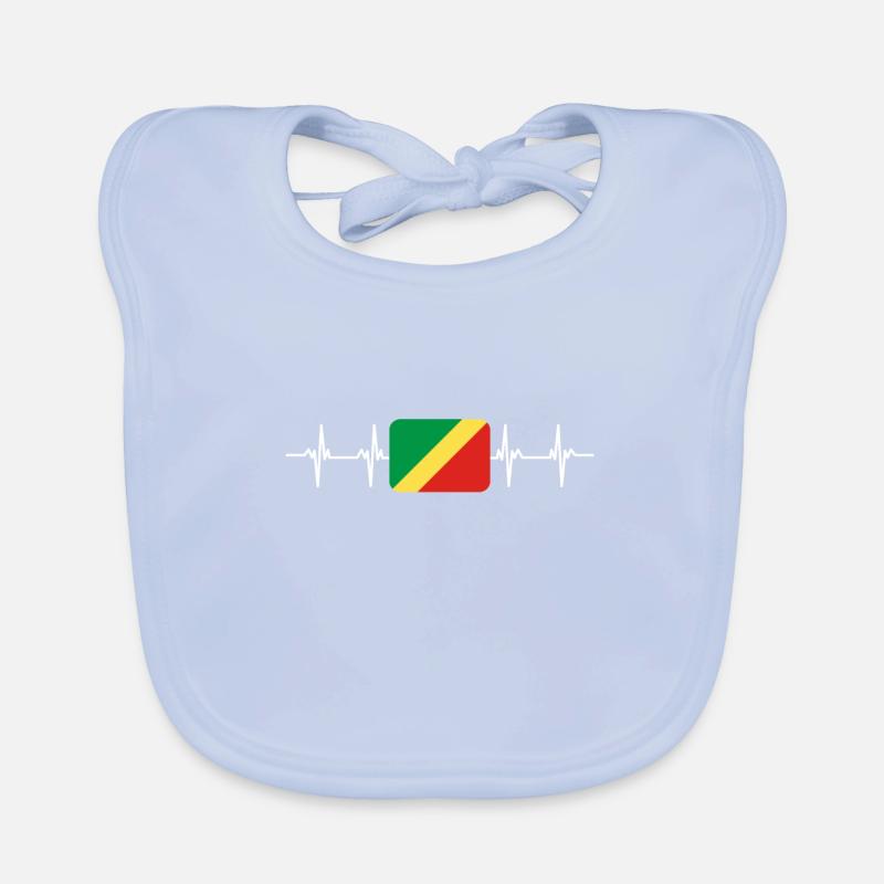 Drapeau africain - Congo Bavoir bio Bébé