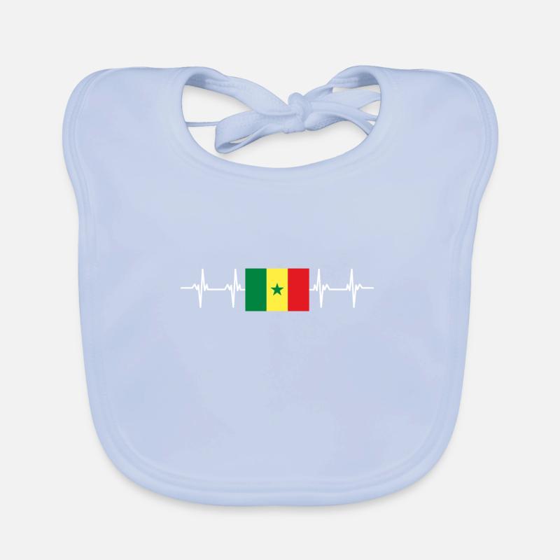 Drapeau africain - Sénégal Bavoir bio Bébé