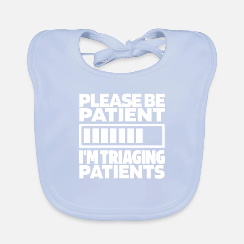 Nurse Funny Emergency Nurse Organic Baby Bibs