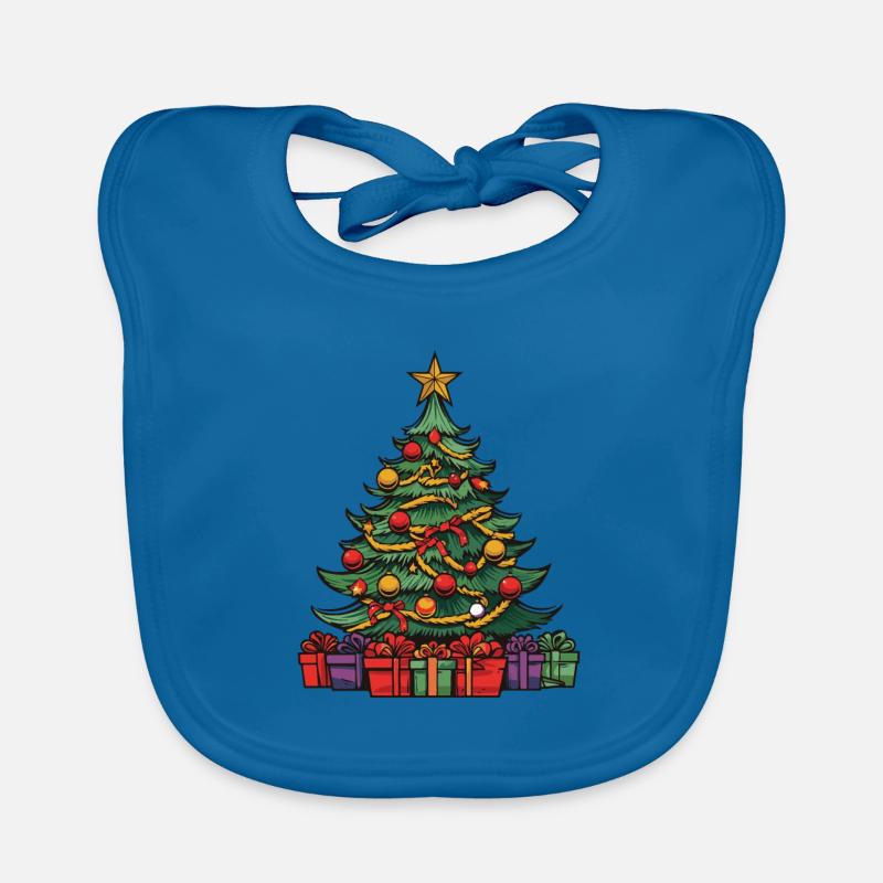 Christmas Tree Xmas Christmas Organic Baby Bibs