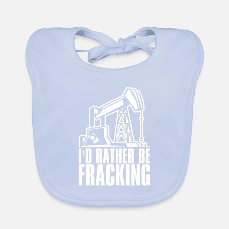 Ölfeld Bohrinsel Fracking Baby Bio-Lätzchen