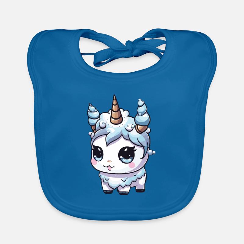 Einhorn Comic Niedlich Baby Bio-Lätzchen