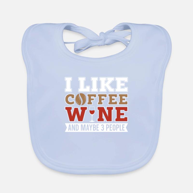 Coffee Cafe Coffee Wine Organic Baby Bibs