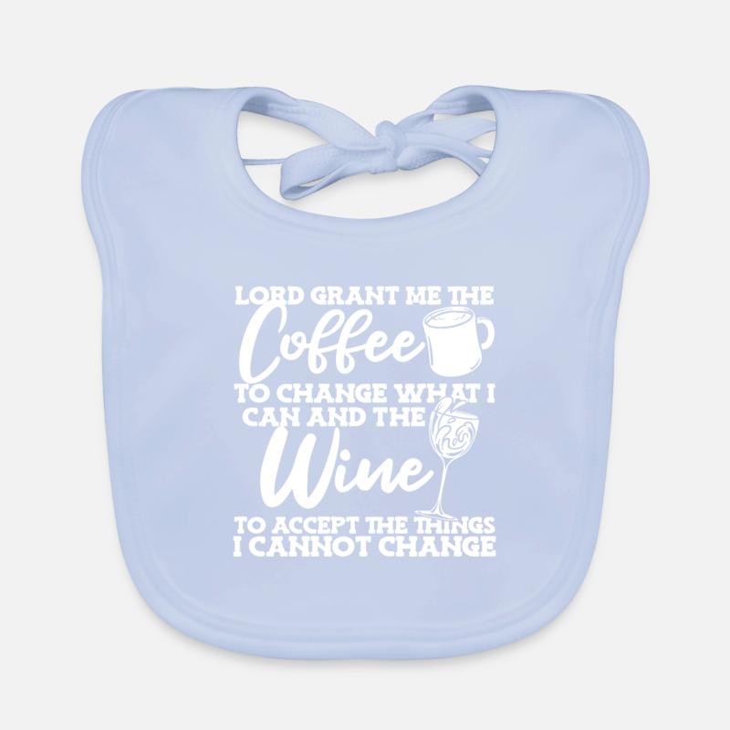 Coffee Cafe Coffee Wine Organic Baby Bibs