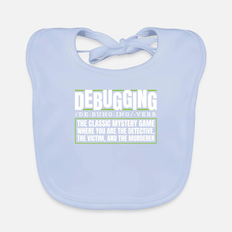 Développeur, Codeur, Programmeur, Débogage Bavoir bio Bébé