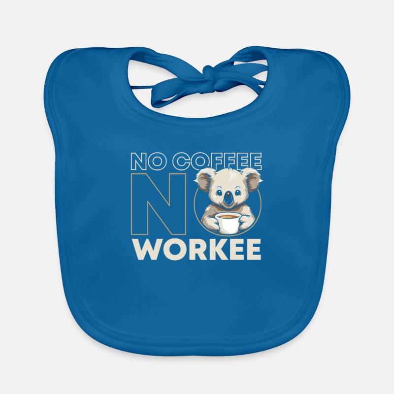 Café Café Koala Bear Pas de café Pas de Workee Bavoir bio Bébé