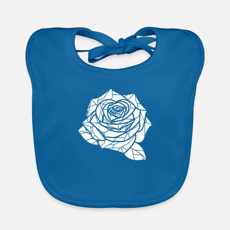 Rose rouge Goth Bavoir bio Bébé