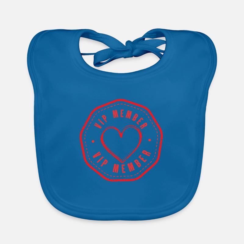 Vip Member Heart Organic Baby Bibs