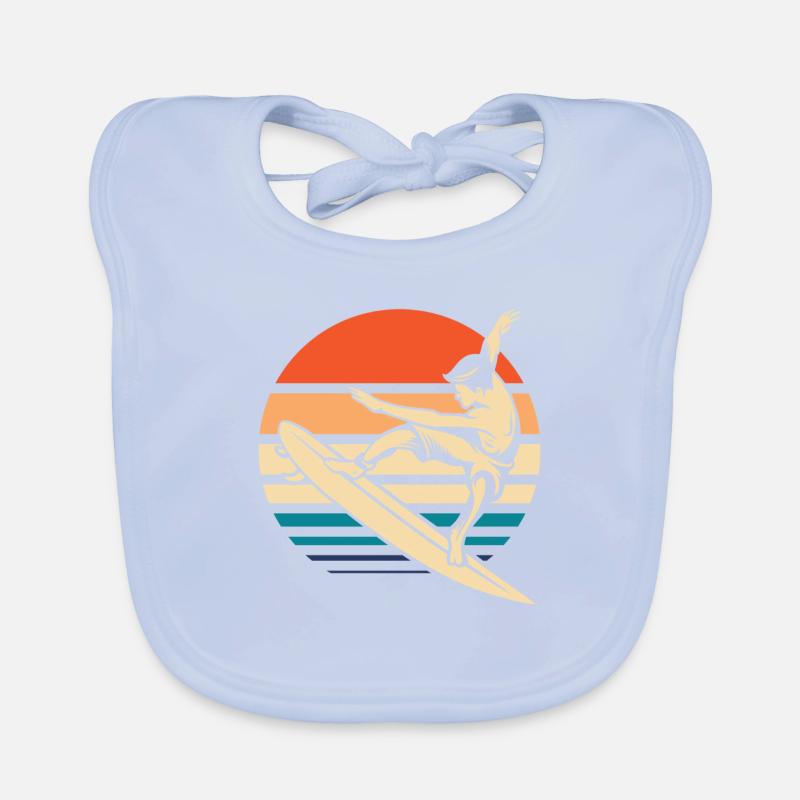 Surfeur Surf Bavoir bio Bébé