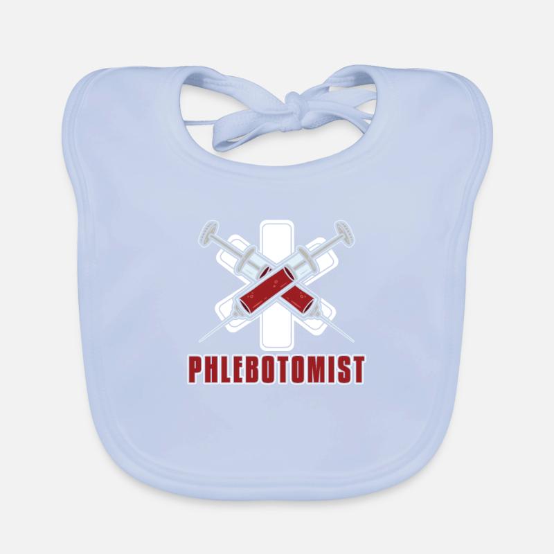 Krankenschwester Phlebotomist Baby Bio-Lätzchen