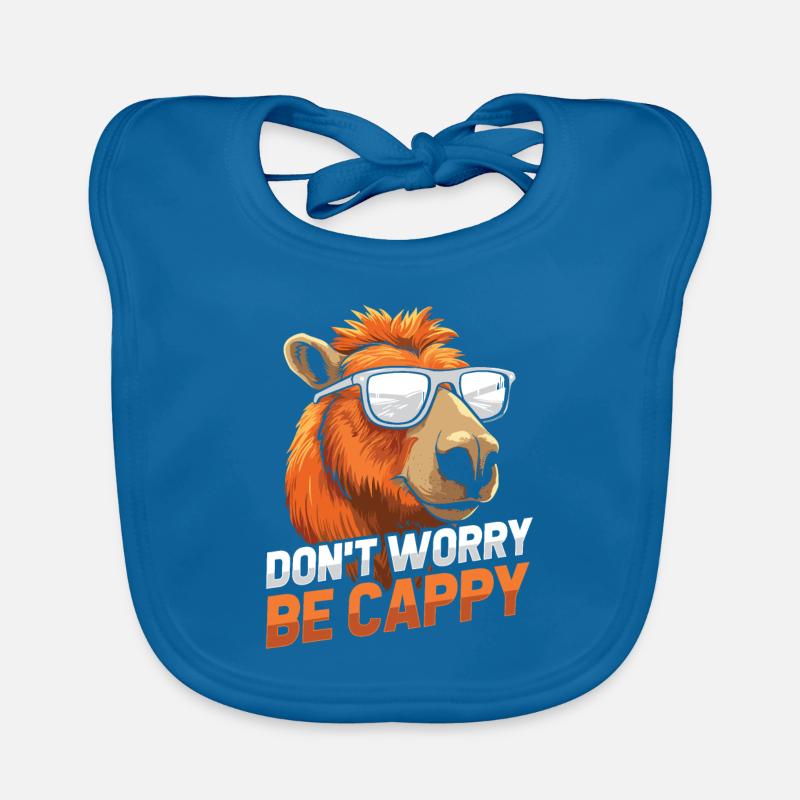 Capybara Capybara Ne vous inquiétez pas, soyez cappécien Bavoir bio Bébé