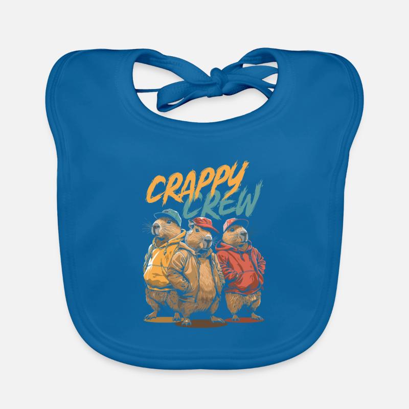 Capybara Capybara Funny Organic Baby Bibs