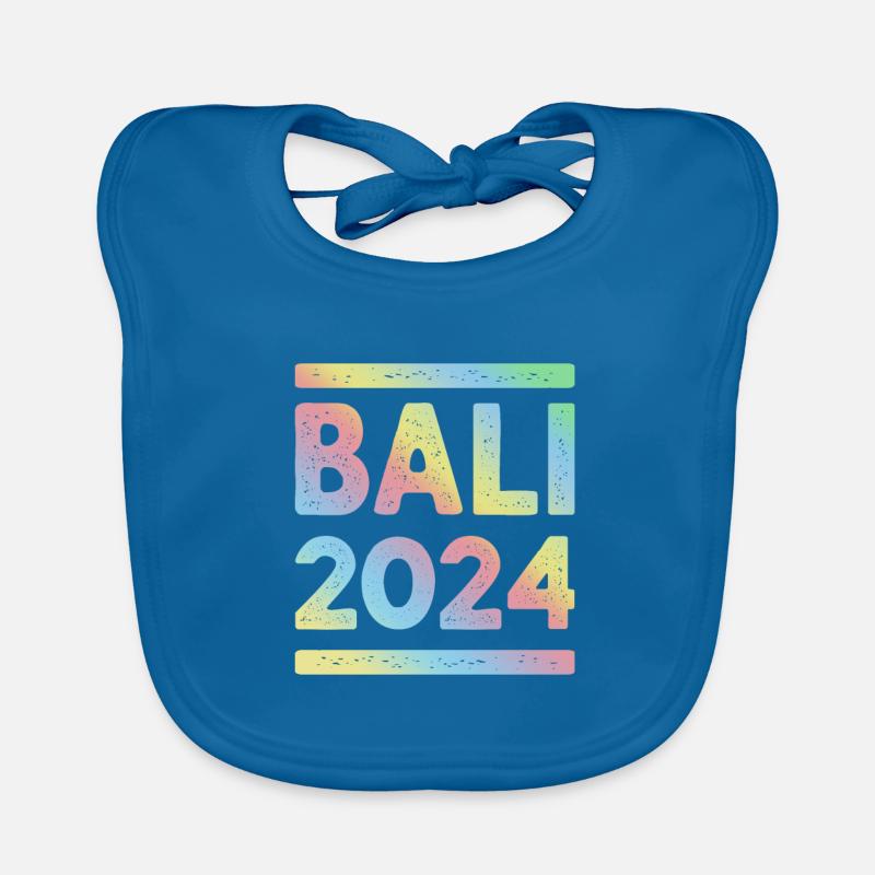L’équipe colorée des vacances de Bali 2024 Bavoir bio Bébé