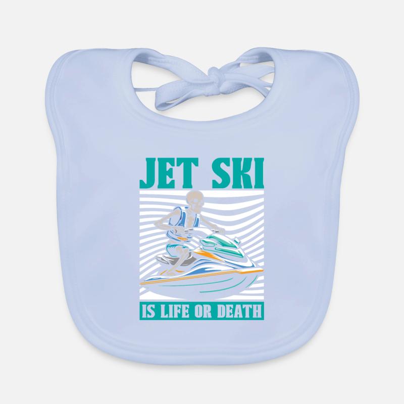 Jet ski squelette Bavoir bio Bébé
