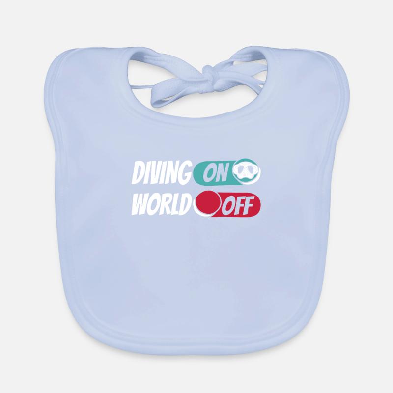 Plongeur Plongée Plongée sur World Off Bavoir bio Bébé