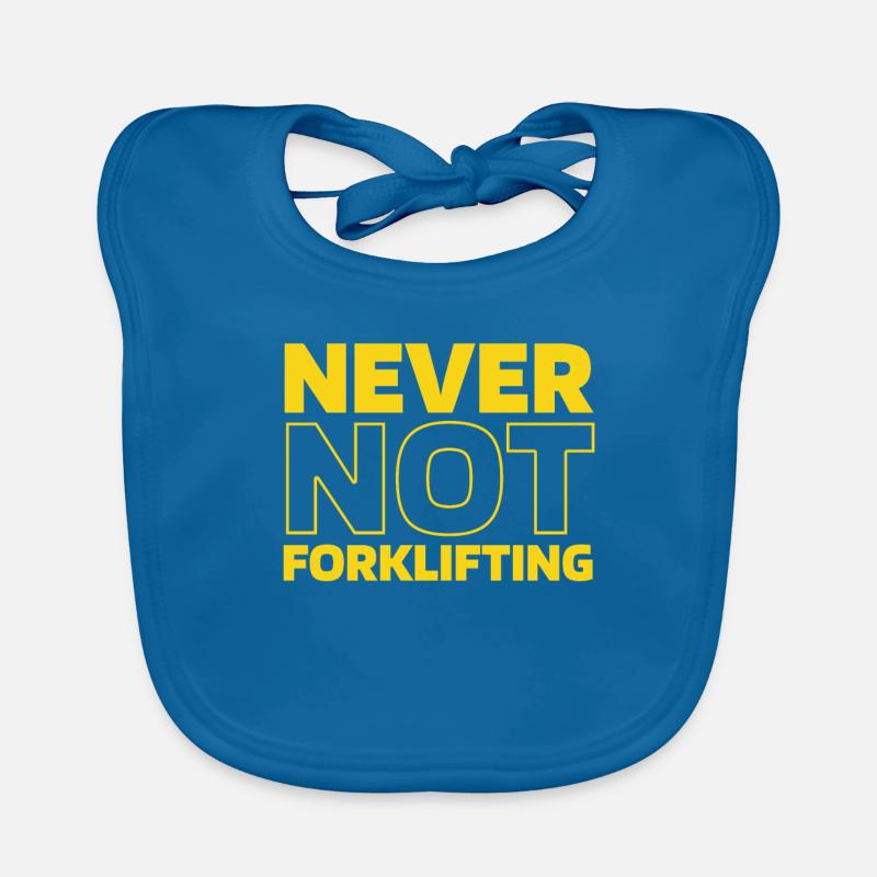 Forklift Forklift Driver Organic Baby Bibs