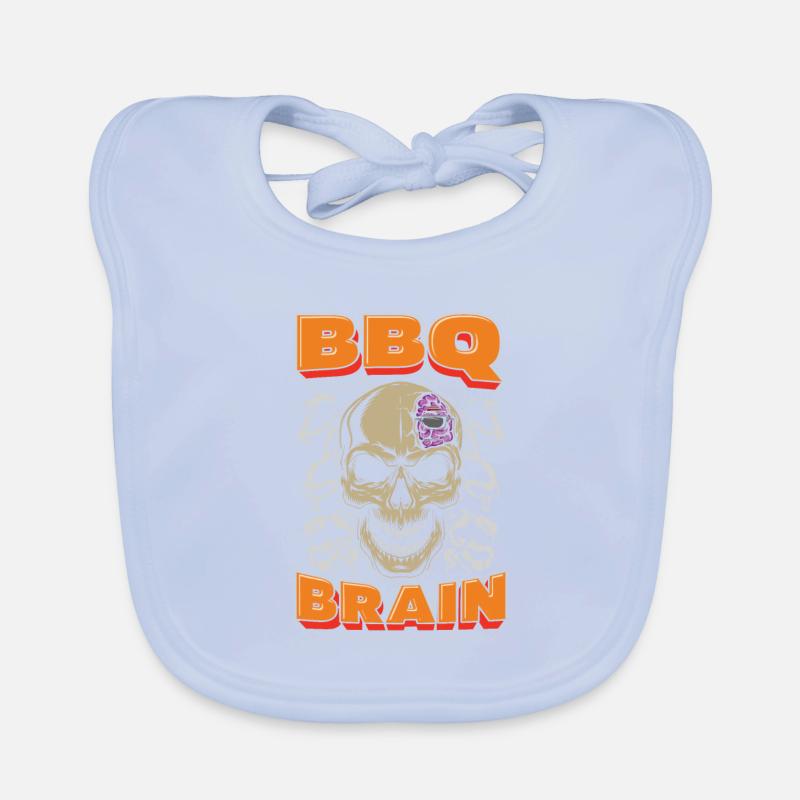 Bbq Grillen Schädel Bbq Brain Baby Bio-Lätzchen