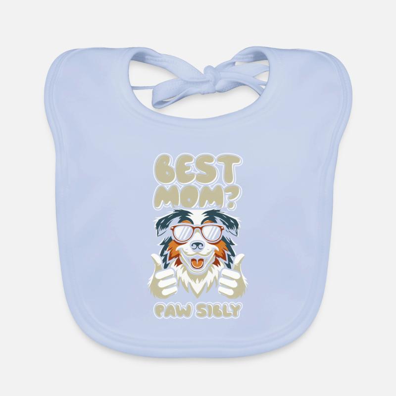 Berger australien Mutter Meilleure maman Pawsibly Bavoir bio Bébé
