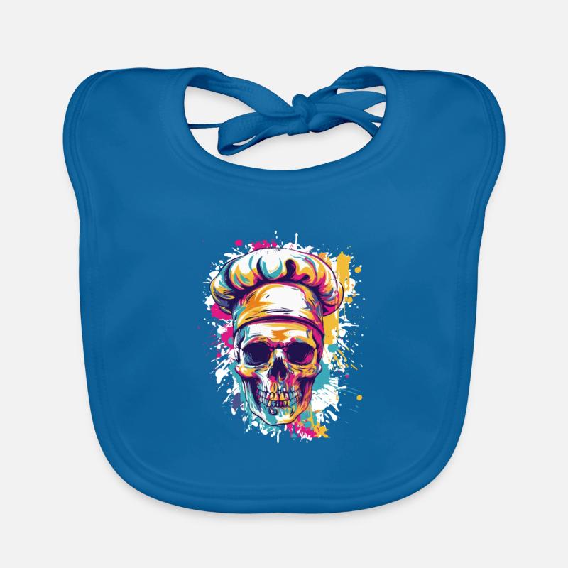 Chef Chef Skull Organic Baby Bibs