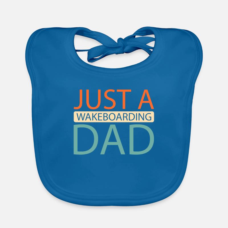 Wakeboard Wakeboarder Juste un papa wakeboard Bavoir bio Bébé