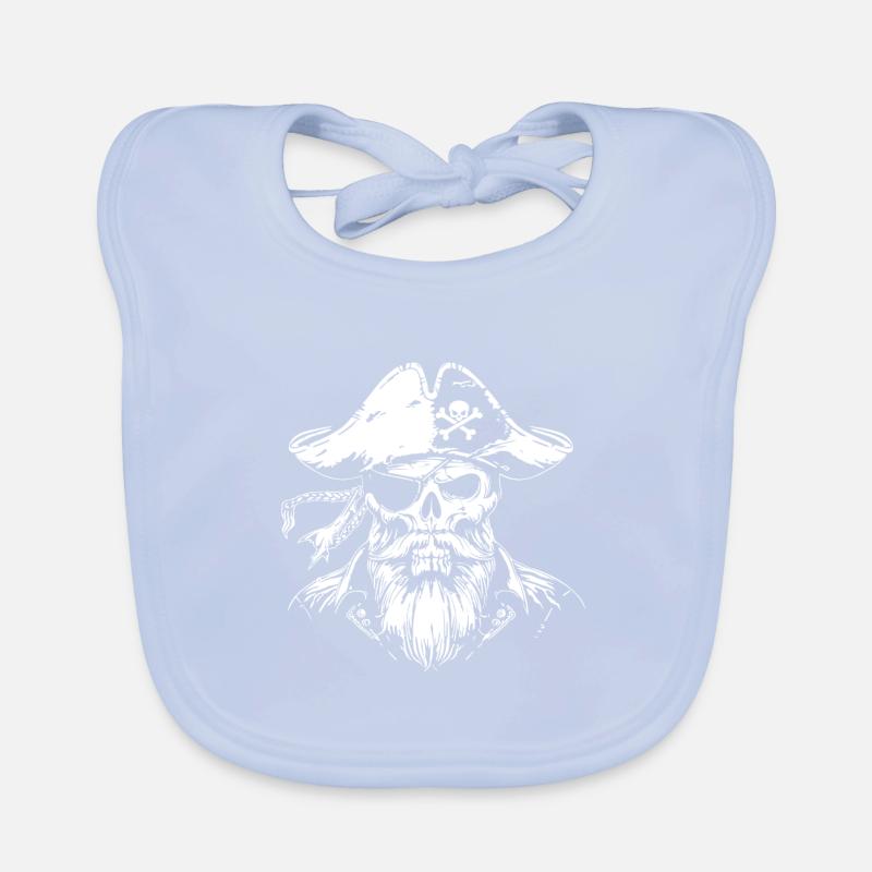Crâne de pirate Bavoir bio Bébé