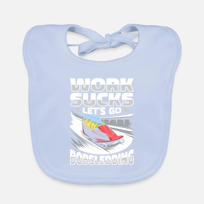 Bobsledding Organic Baby Bibs
