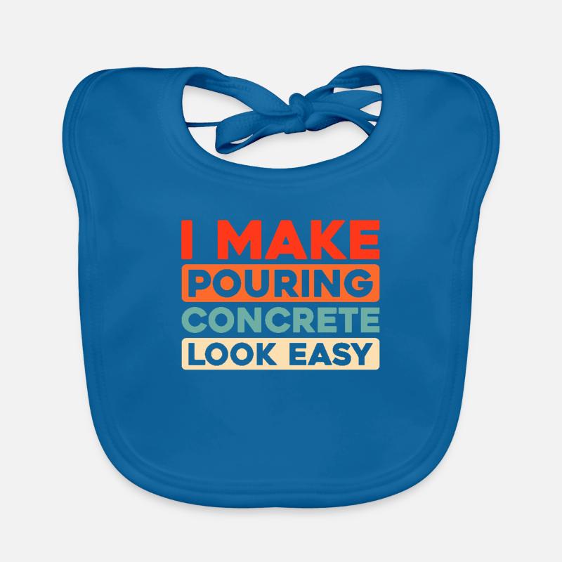 Concrete workers Organic Baby Bibs