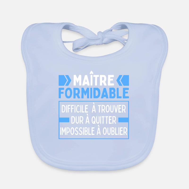 Maître Formidable Remerciements Professeur D'école Bavoir bio Bébé