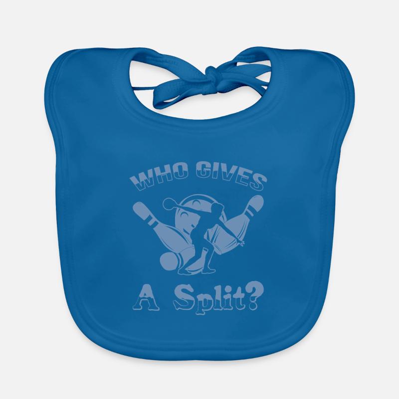 Bowling Saying Who gives a Split Organic Baby Bibs