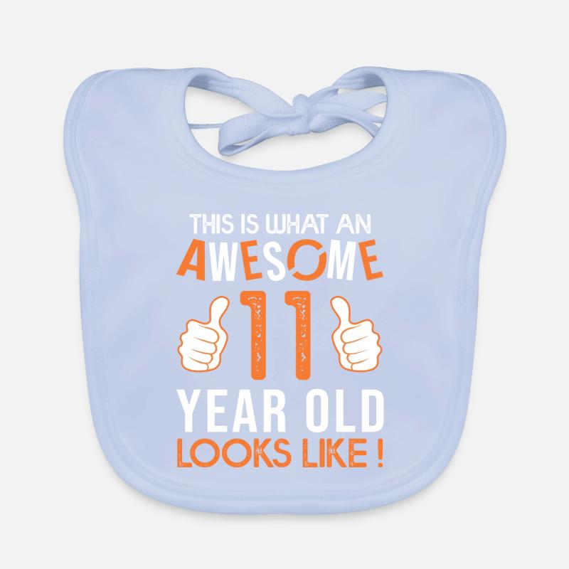 Awesome 11 YEAR ANNIVERSARY Organic Baby Bibs