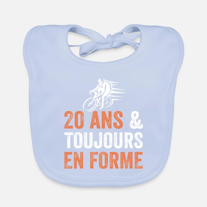 20th anniversary gift Bicycle Organic Baby Bibs