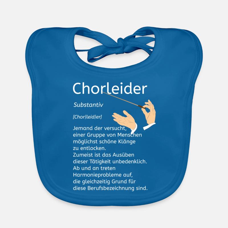Dirigent Wörterbuch Chorleider Chorleiter Baby Bio-Lätzchen