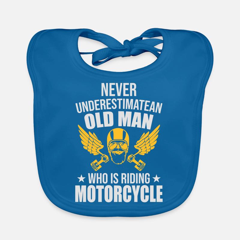 old men motorcycle Baby Bio-Lätzchen