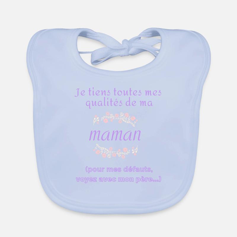 Hérédité humour Bavoir bio Bébé