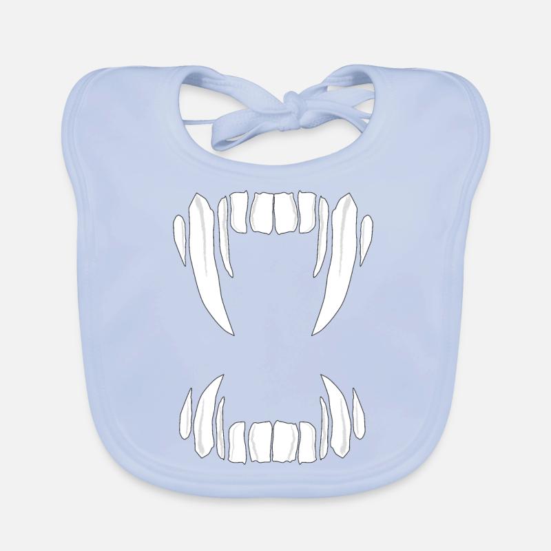 Vampire Teeth Teeth Teeth Drakula Organic Baby Bibs