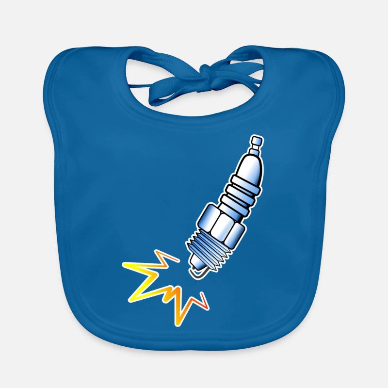 Spark plug Organic Baby Bibs