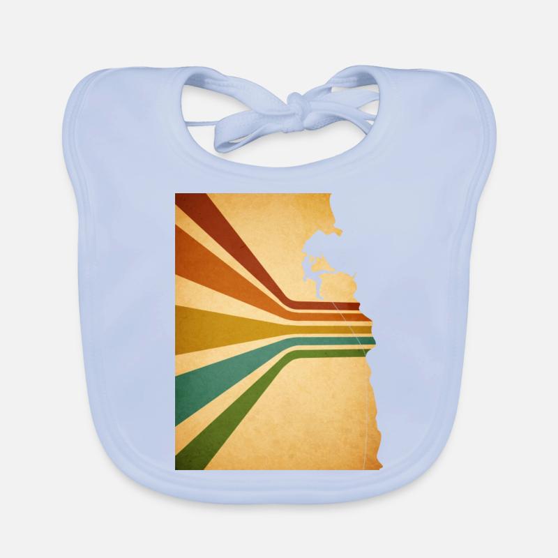 Escalade Rétro Mountain Graphique Bavoir bio Bébé