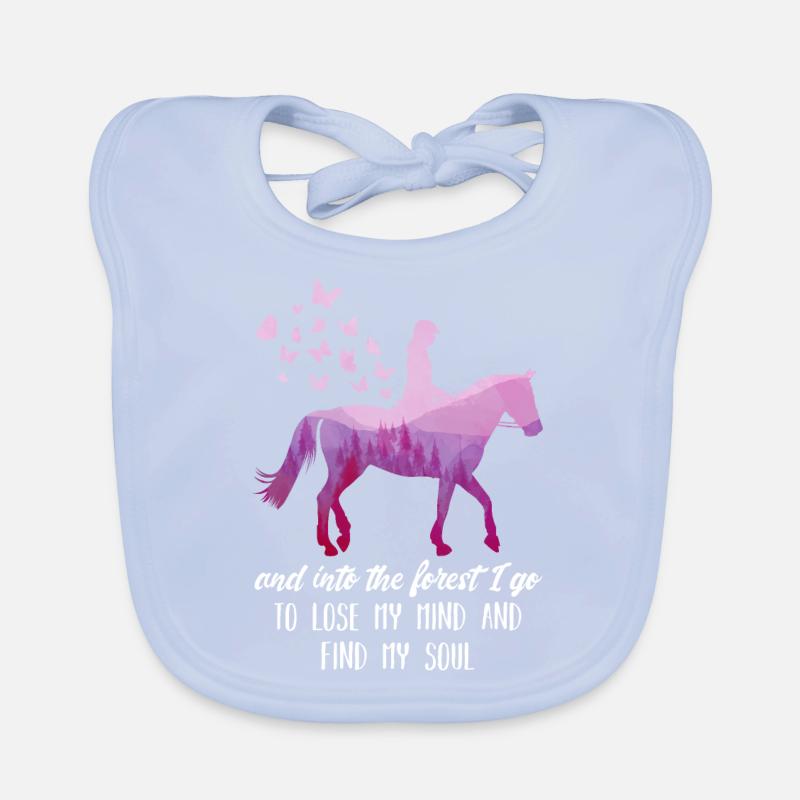 Chevaux cavaliers sort les amateurs de chevaux dames Bavoir bio Bébé