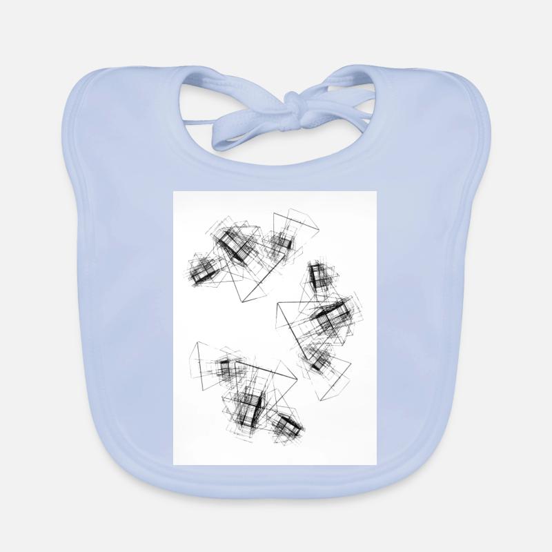 Cubes abstraits Bavoir bio Bébé