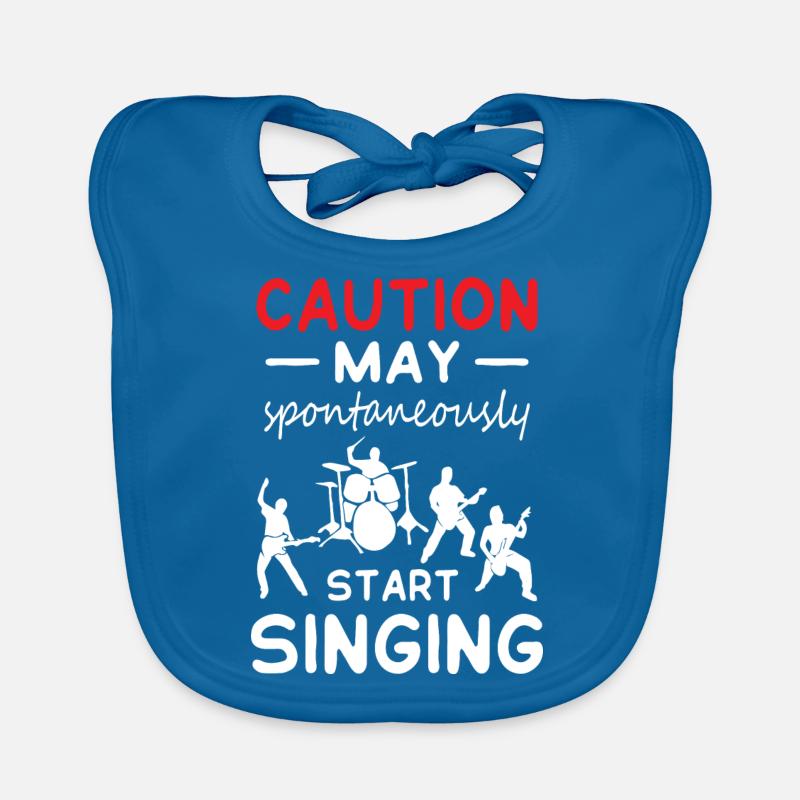 Caution May Start Singing Baby Bio-Lätzchen