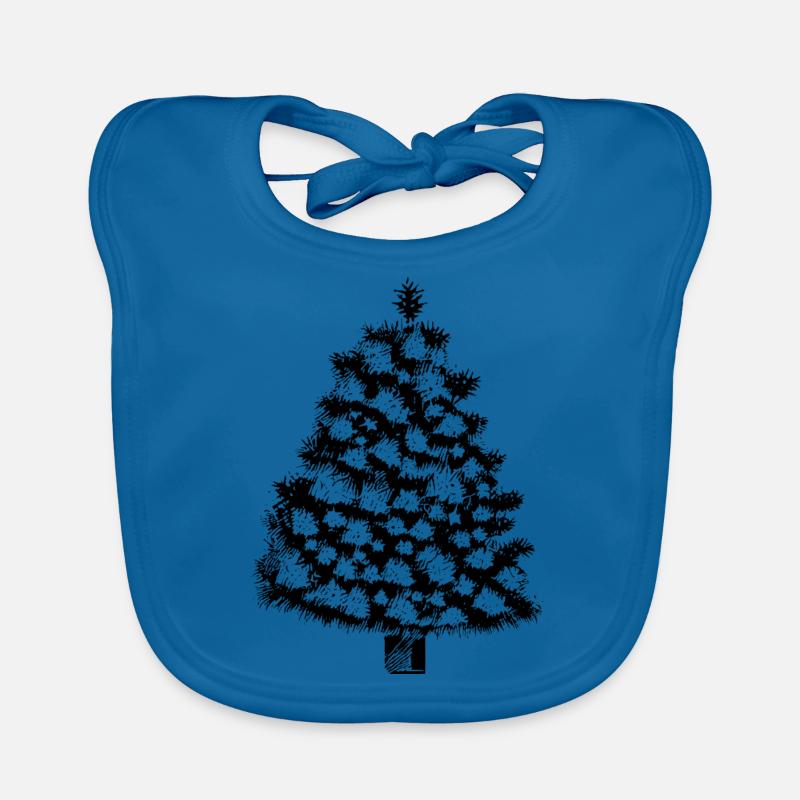Arbre de Noël Arbre de Noël Vacances Hiver 7 Bavoir bio Bébé