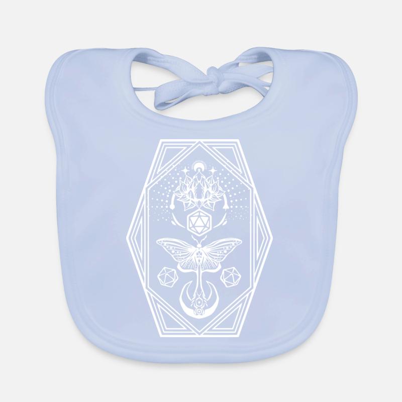 Moth spell map Organic Baby Bibs