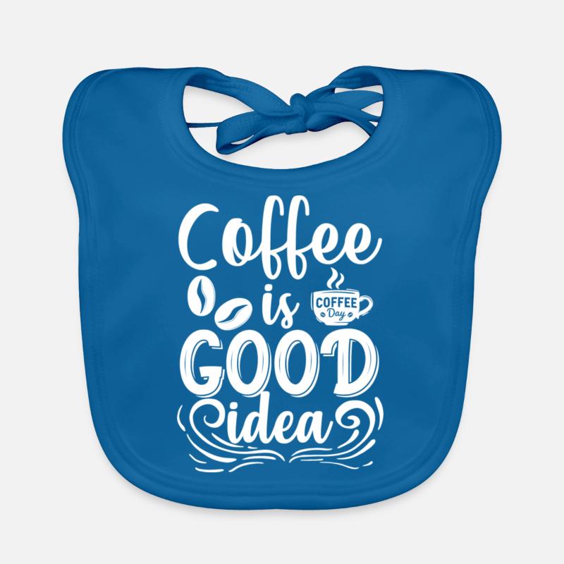 Le café est une bonne idée Bavoir bio Bébé